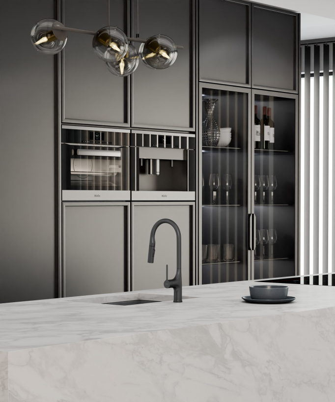 Rubinetto miscelatore cucina contemporaneo
