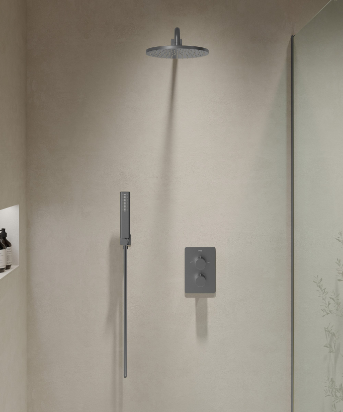 Set miscelatore doccia termostatico incasso - Fiumina