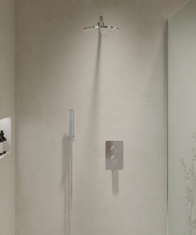 Set miscelatore doccia termostatico incasso - Fiumina