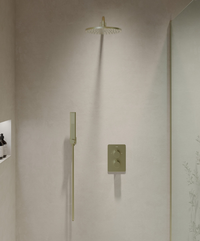 Set miscelatore doccia termostatico incasso - Fiumina