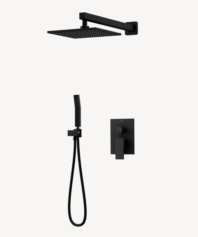 Miscelatore da incasso per doccia Nero - Sirius - small