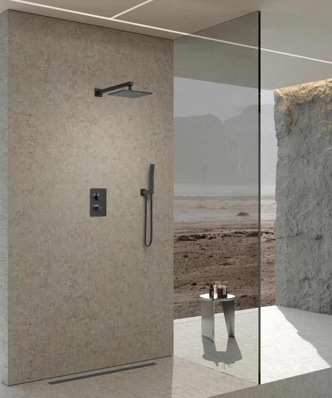 Kit miscelatore termostatico da incasso per doccia - Sirius