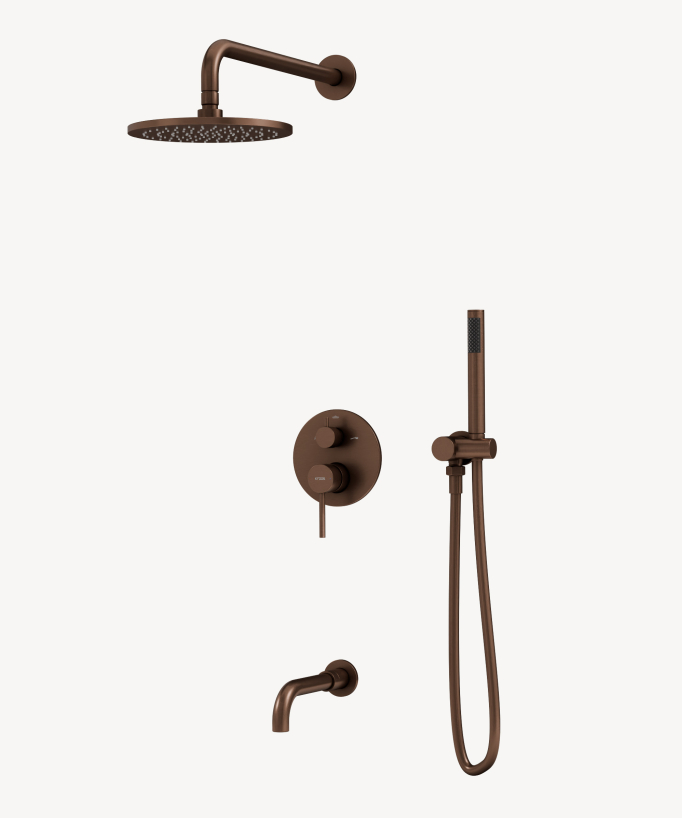 Sistema doccia e vasca da incasso 