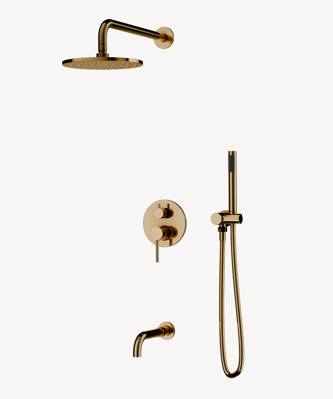 Colonna doccia e vasca a incasso Oro - Corbeau