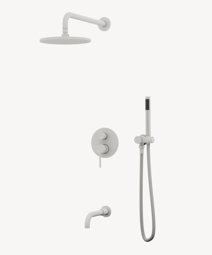 Colonna doccia e vasca ad incasso Bianca - Corbeau