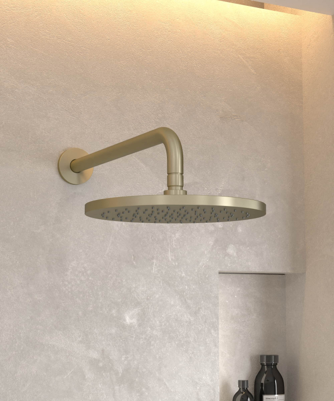 Composizione miscelatore doccia ad incasso Oro spazzolato - Corbeau