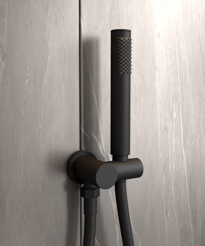 Miscelatore da incasso per doccia Nero - Corbeau