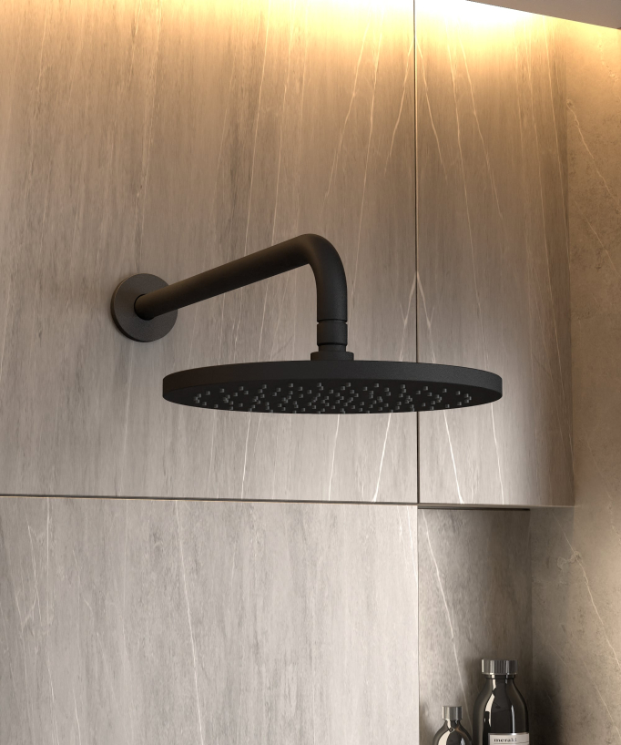 Miscelatore da incasso per doccia Nero - Corbeau