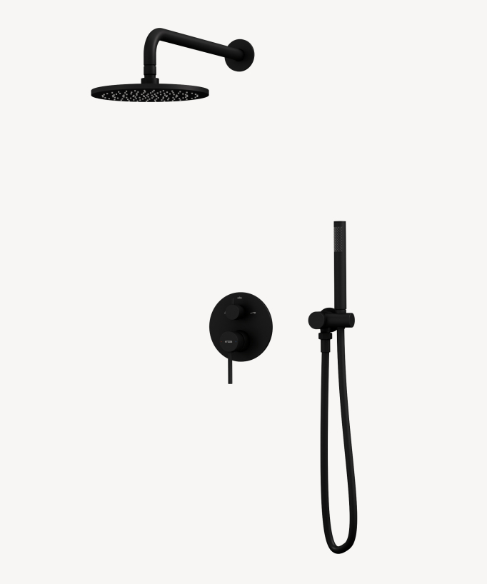 Miscelatore da incasso per doccia Nero - Corbeau - small