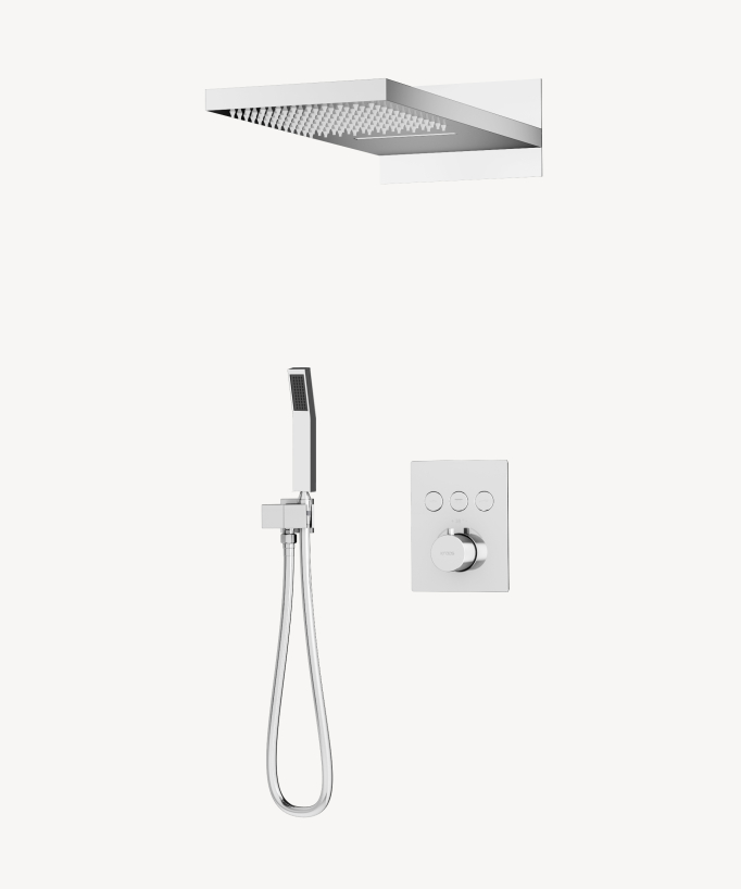 Pannello doccia termostatico con effetto cascata - Sirius - small