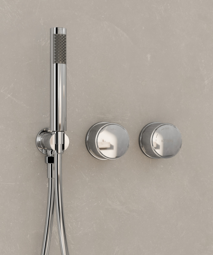 Set doccia incasso senza regolazione di portata Cromato - Leros
