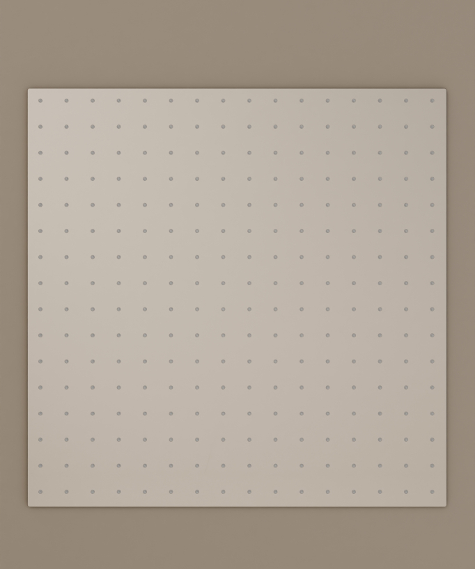 Sistema doccia termostatico a soffitto con getti nascosti 500 mm - Nickel spazzolato