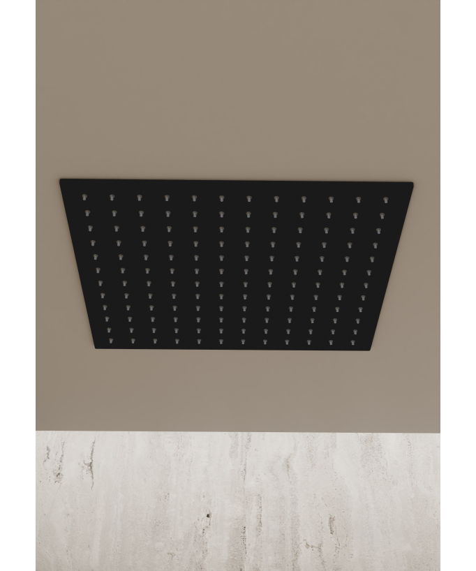 Gruppo doccia a soffitto nero - Sirius
