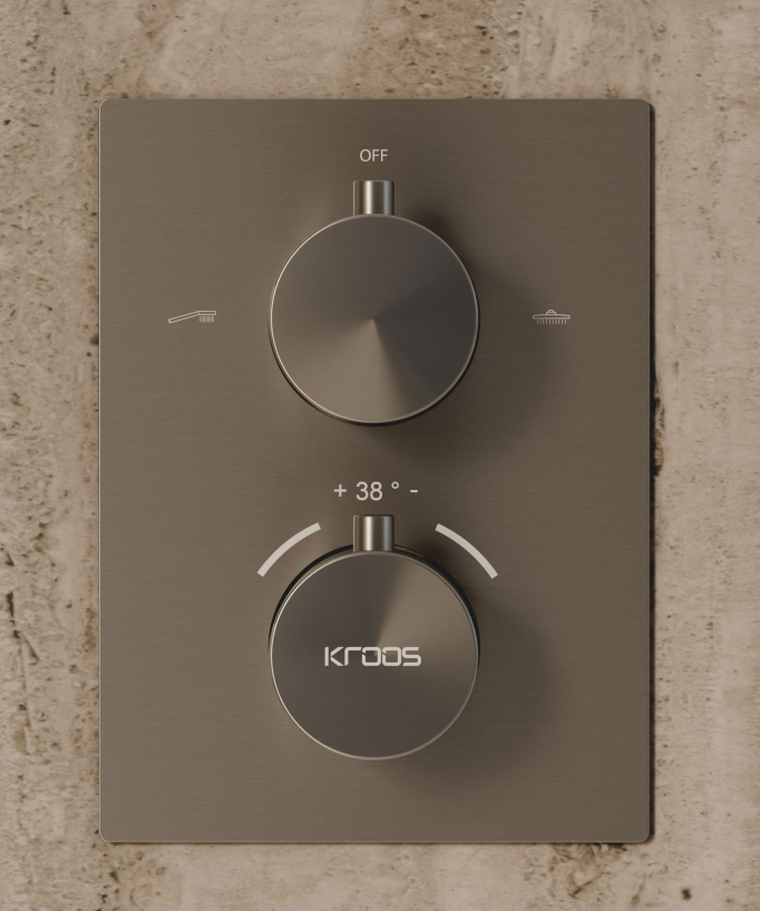 Sistema doccia termostatico a soffitto