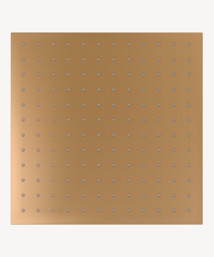 Sistema doccia termostatico a incasso soffitto Oro rosa - Sirius