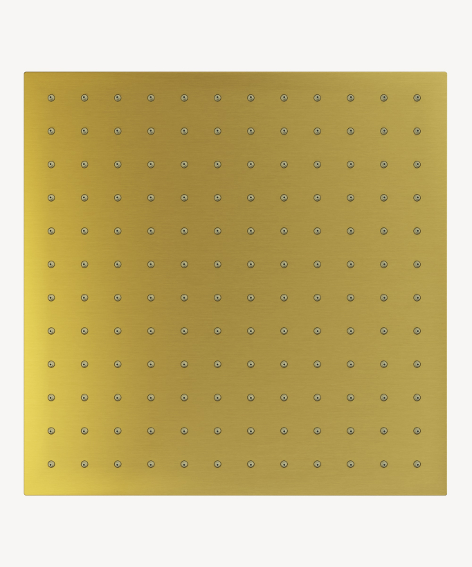 Sistema doccia termostatico a soffitto incassato Oro - Sirius