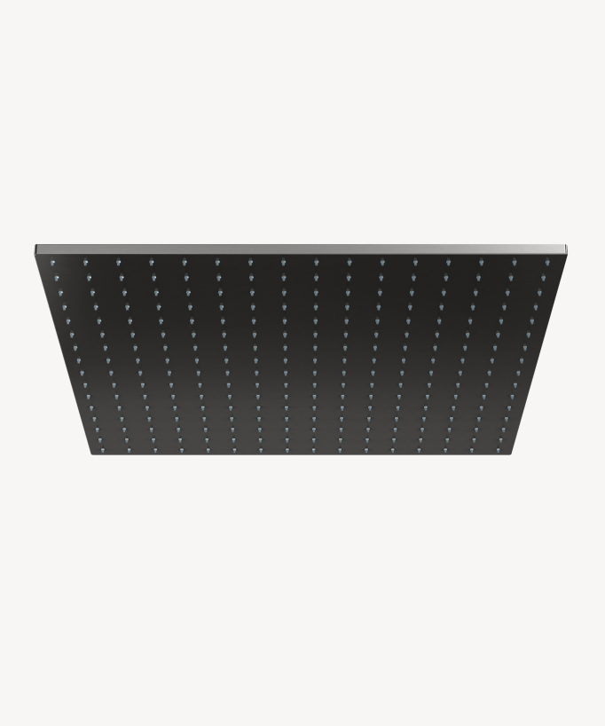 Cielo doccia termostatico incassato soffitto 500 mm, 3 getti corpo Gun metal - Sirius