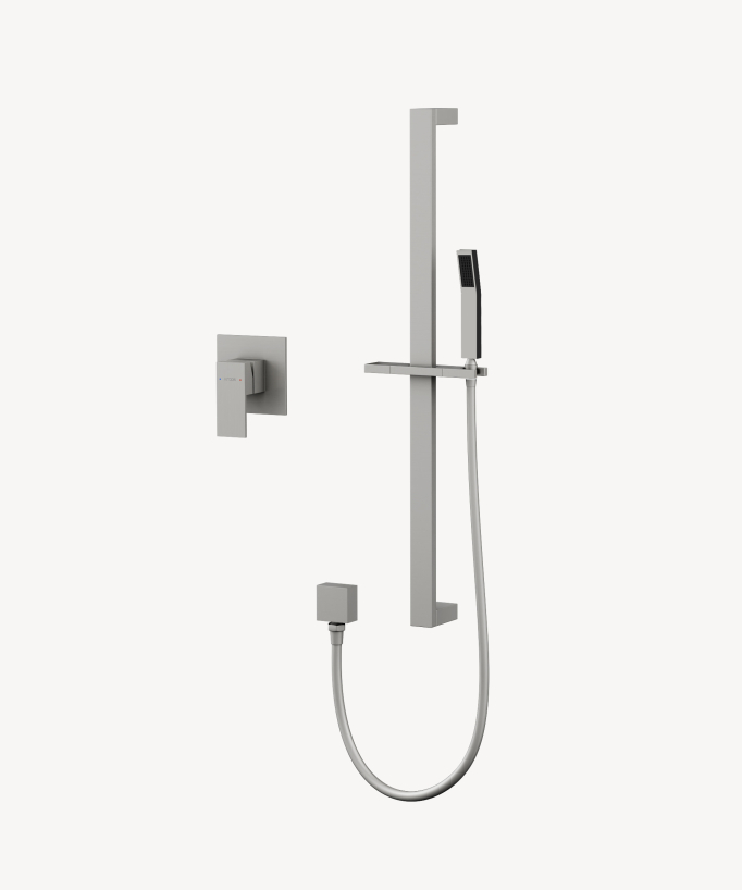 Miscelatore monocomando da incasso per doccia con barra e doccetta - Sirius