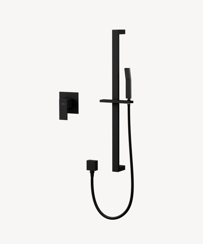 Miscelatore monocomando da incasso per doccia con barra e doccetta - Sirius