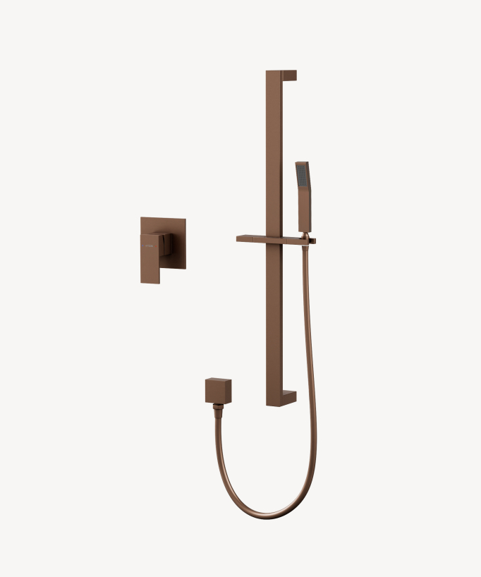 Miscelatore monocomando da incasso per doccia con barra e doccetta - Sirius