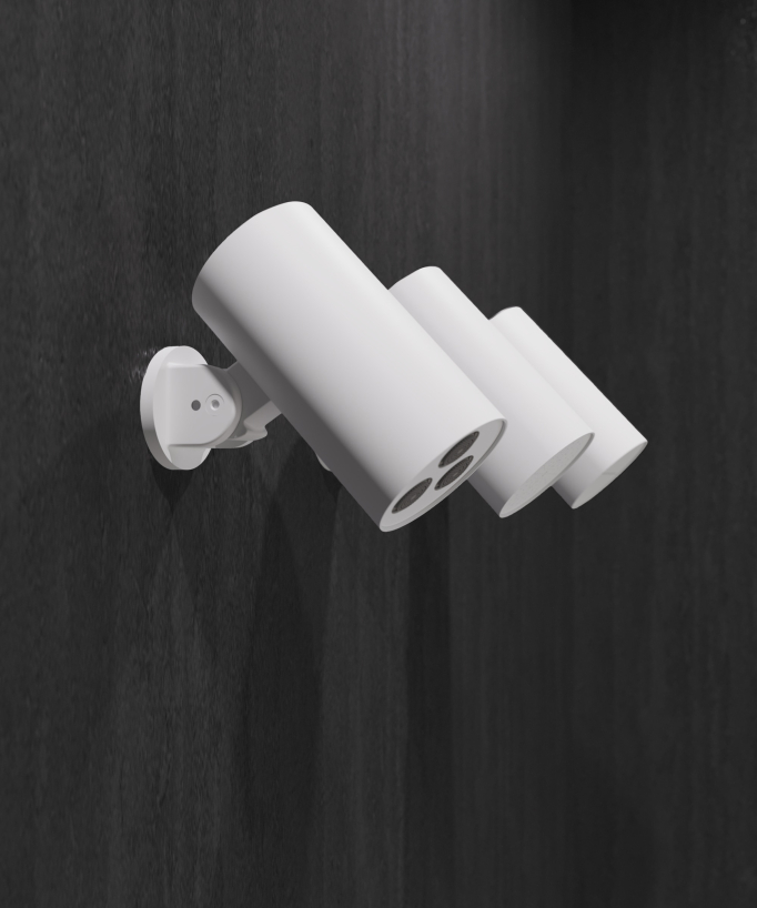 Set miscelatore termostatico multispray con doccetta orientabile Bianco - Corbeau