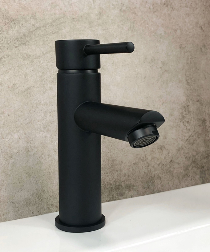 Miscelatore lavabo in ottone nero - Corbeau