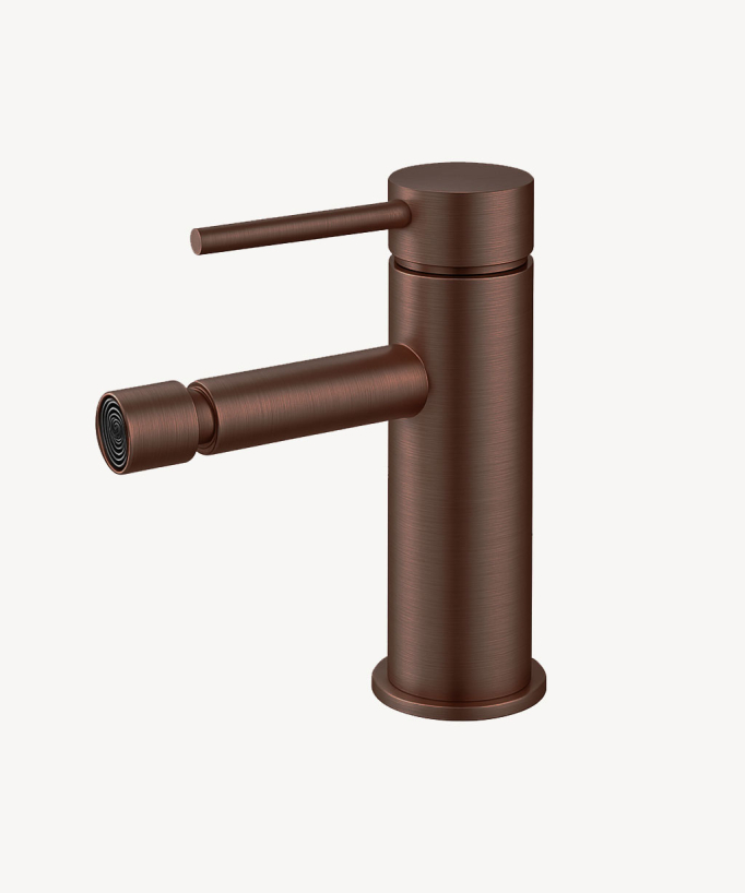 Miscelatore bidet monoforo Oro rosa spazzolato - Corbeau