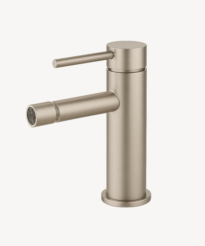 Miscelatore bidet monoforo Nickel spazzolato - Corbeau