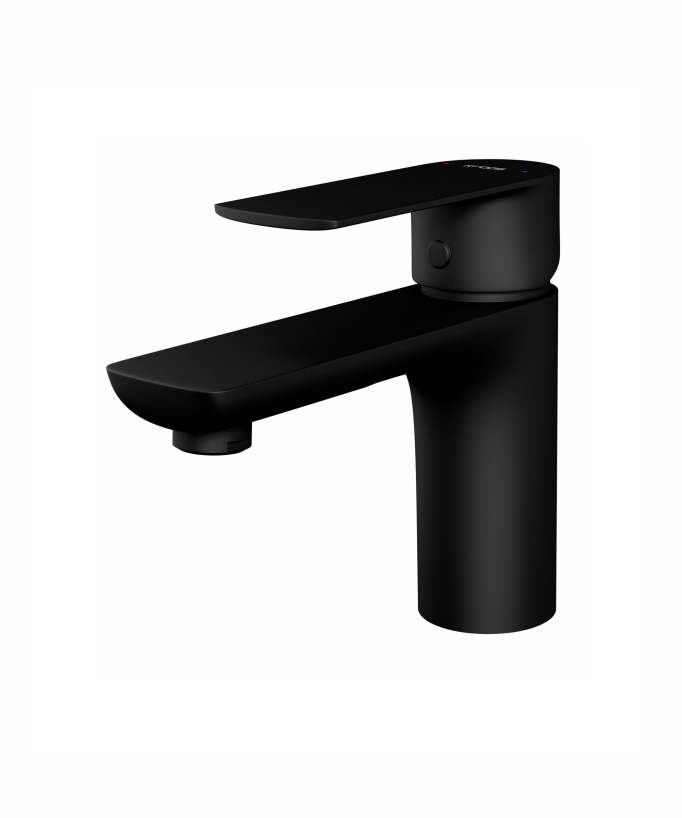 Miscelatore lavabo da appoggio nero - Nunki - small