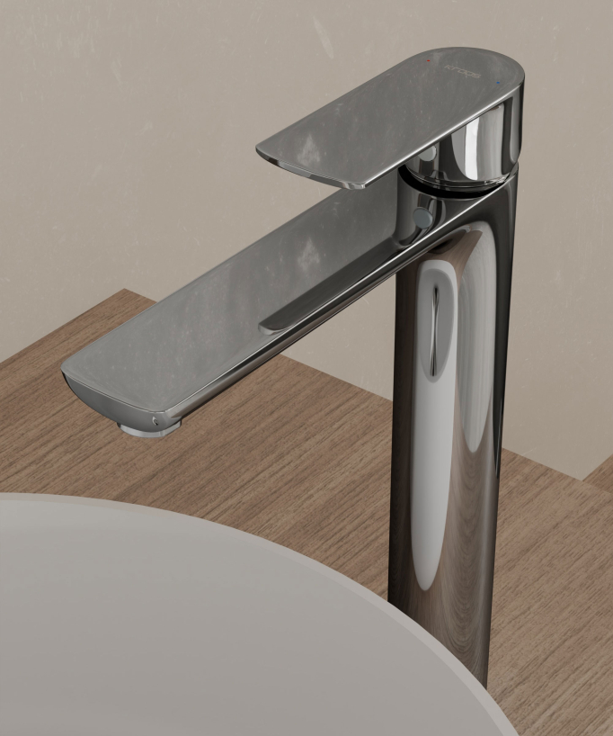 Rubinetto miscelatore lavabo cromato - Nunki