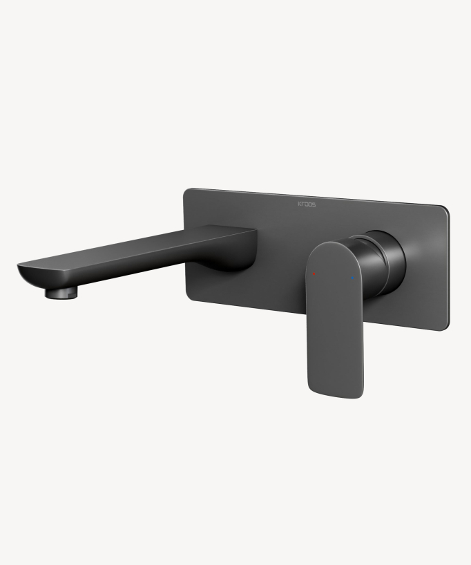 Miscelatore lavabo da incasso Gunmetal - Nunki - small