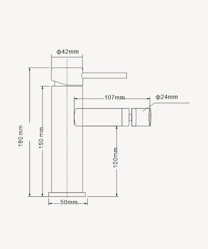 Miscelatore bidet monoforo Oro - Corbeau