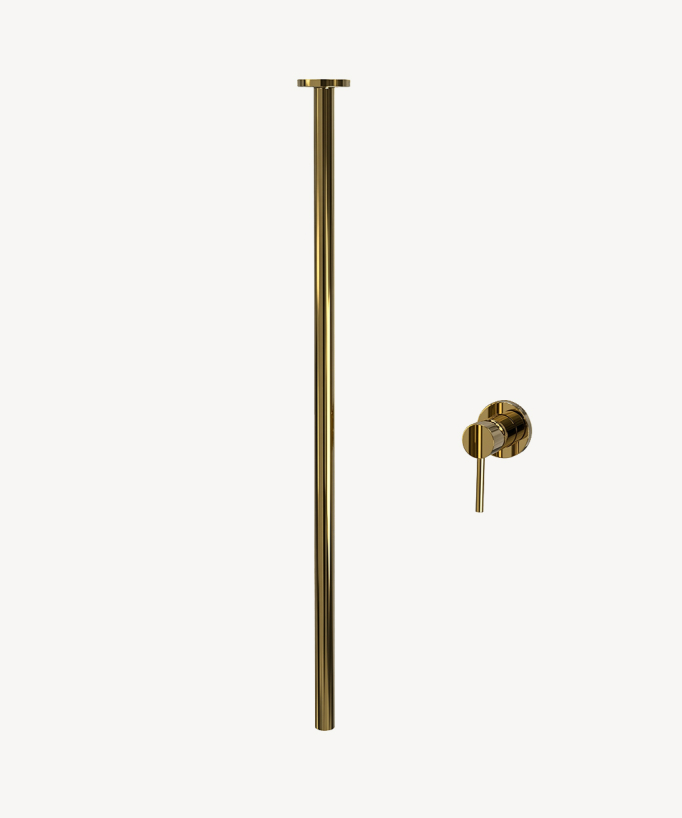 Miscelatore lavabo sospeso a soffitto Dorato - Corbeau