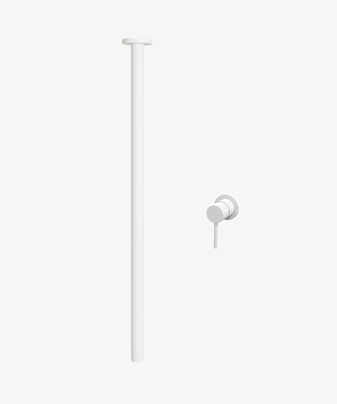 Miscelatore lavabo sospeso a soffitto Bianco - Corbeau