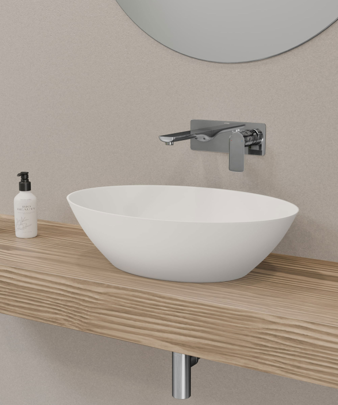 Miscelatore lavabo da incasso cromato - Nunki