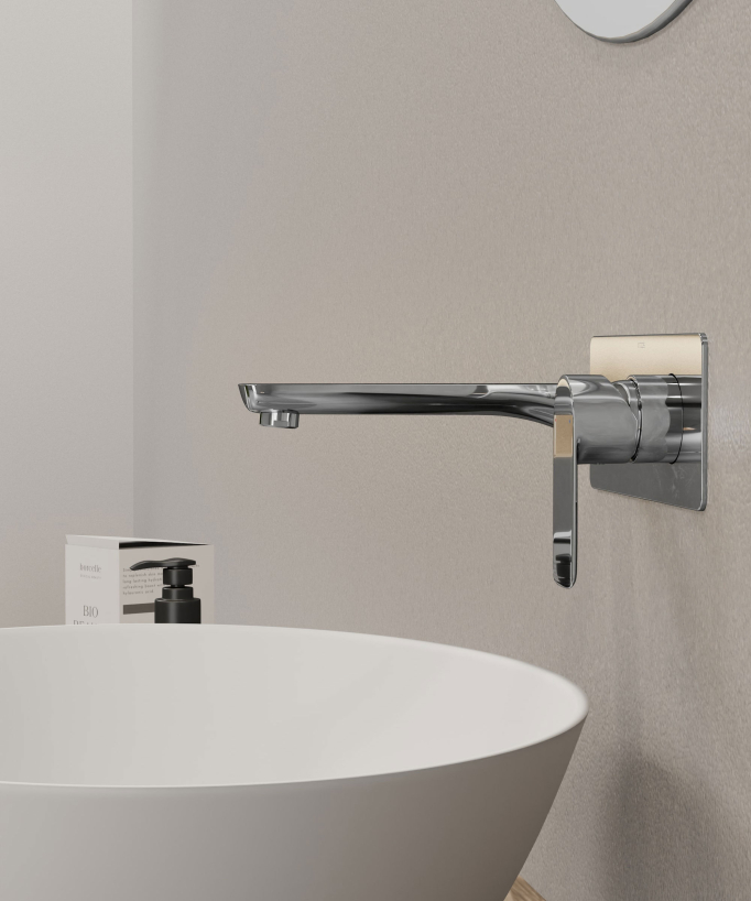 Miscelatore lavabo da incasso cromato - Nunki