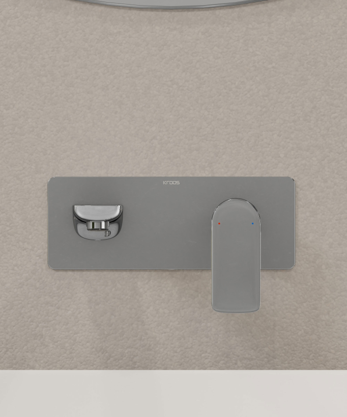 Miscelatore lavabo da incasso cromato - Nunki