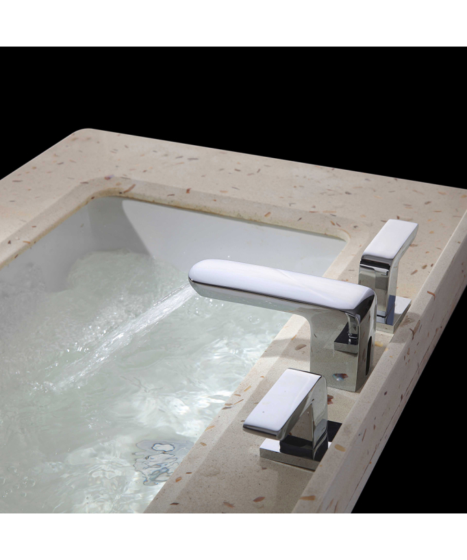 Miscelatore lavabo da piano cromato - Mirfak
