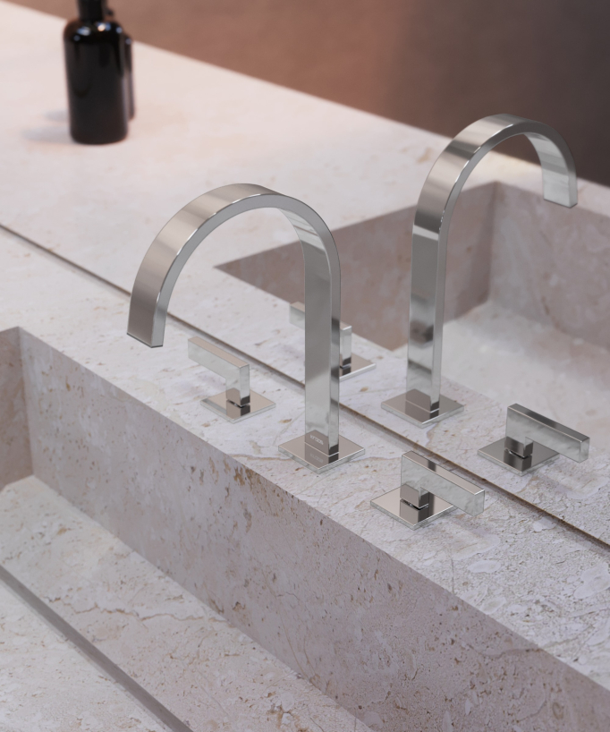 Miscelatore lavabo 3 fori - Fiumina