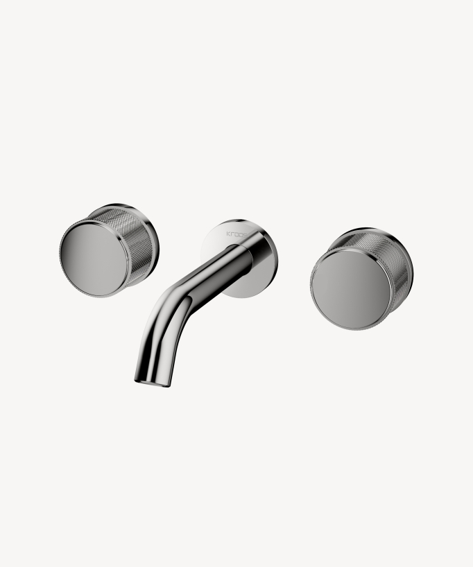 Rubinetto miscelatore a muro per lavabo Cromato - Leros