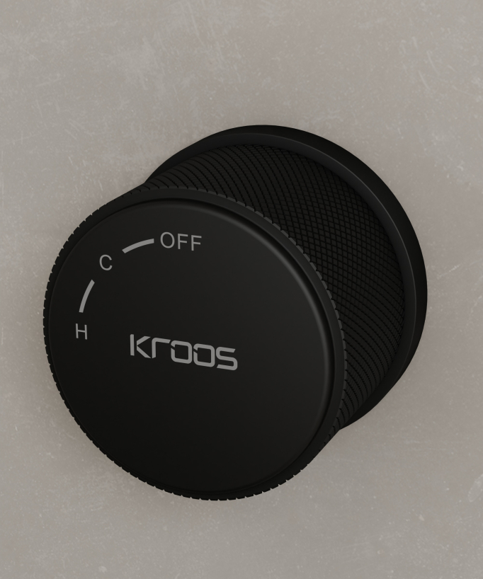 Miscelatore lavabo sospeso a soffitto senza regolazione portata Nero - Leros