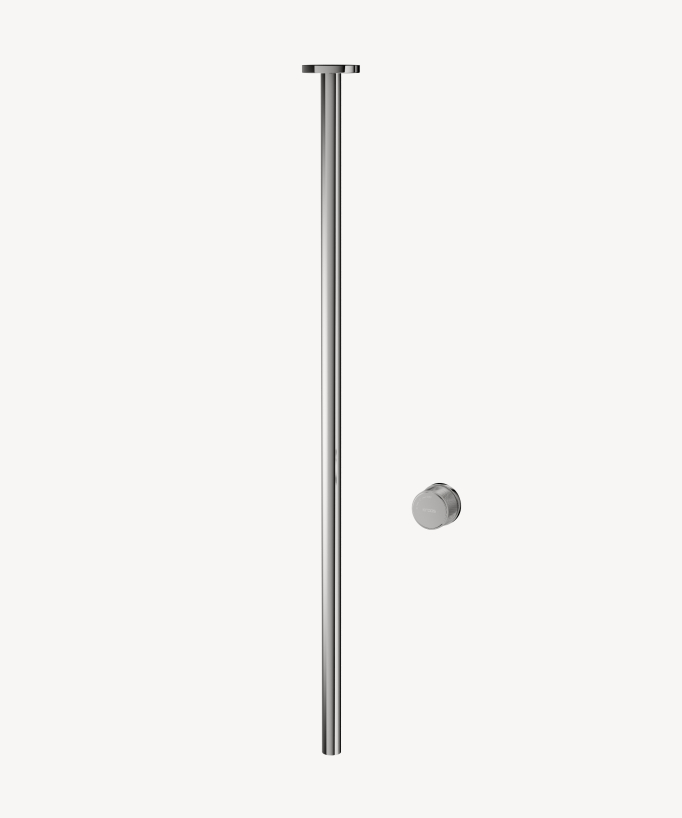 Miscelatore lavabo sospeso a soffitto senza regolazione portata Cromato - Leros