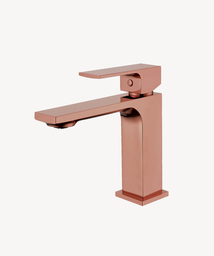 Rubinetto miscelatore lavabo oro rosa - Sirius - small