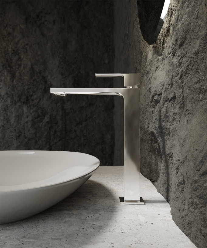 Miscelatore lavabo rialzato cromato - Sirius