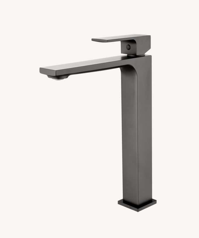 Miscelatore lavabo rialzato gun metal - Sirius