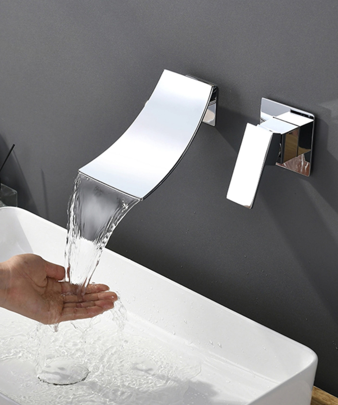 Miscelatore da incasso per lavabo con cascata - Santa Maria