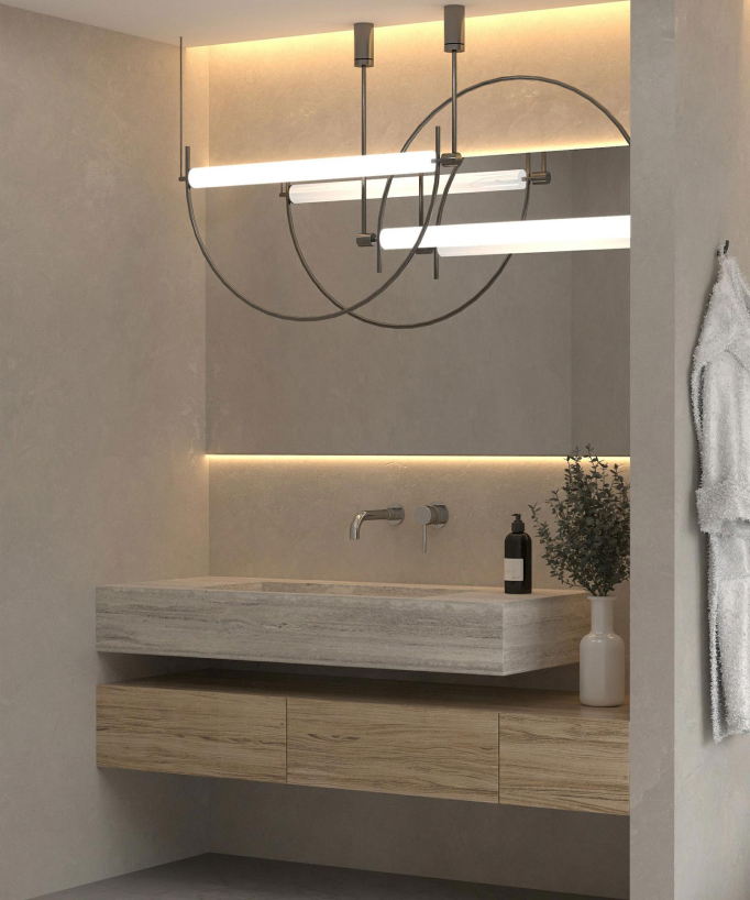 Miscelatore lavabo a parete cromato - Corbeau