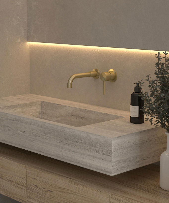 Miscelatore lavabo a parete - Corbeau