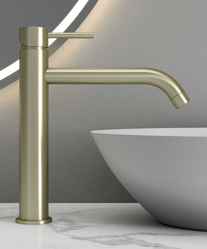 Miscelatore per lavabo con bocca lunga - Corbeau