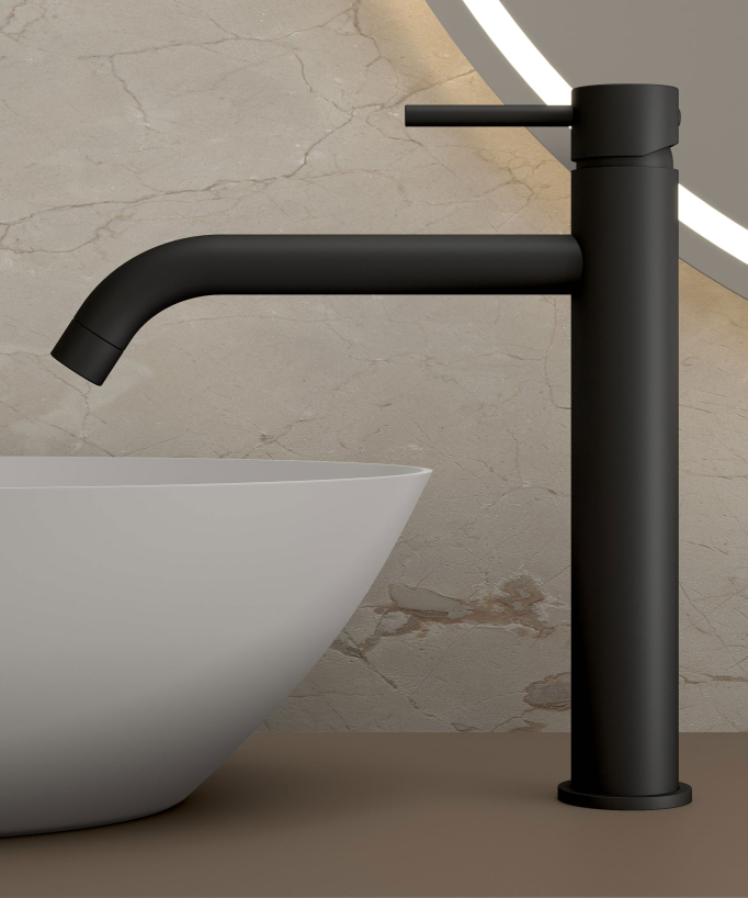 Miscelatore per lavabo con bocca lunga - Corbeau